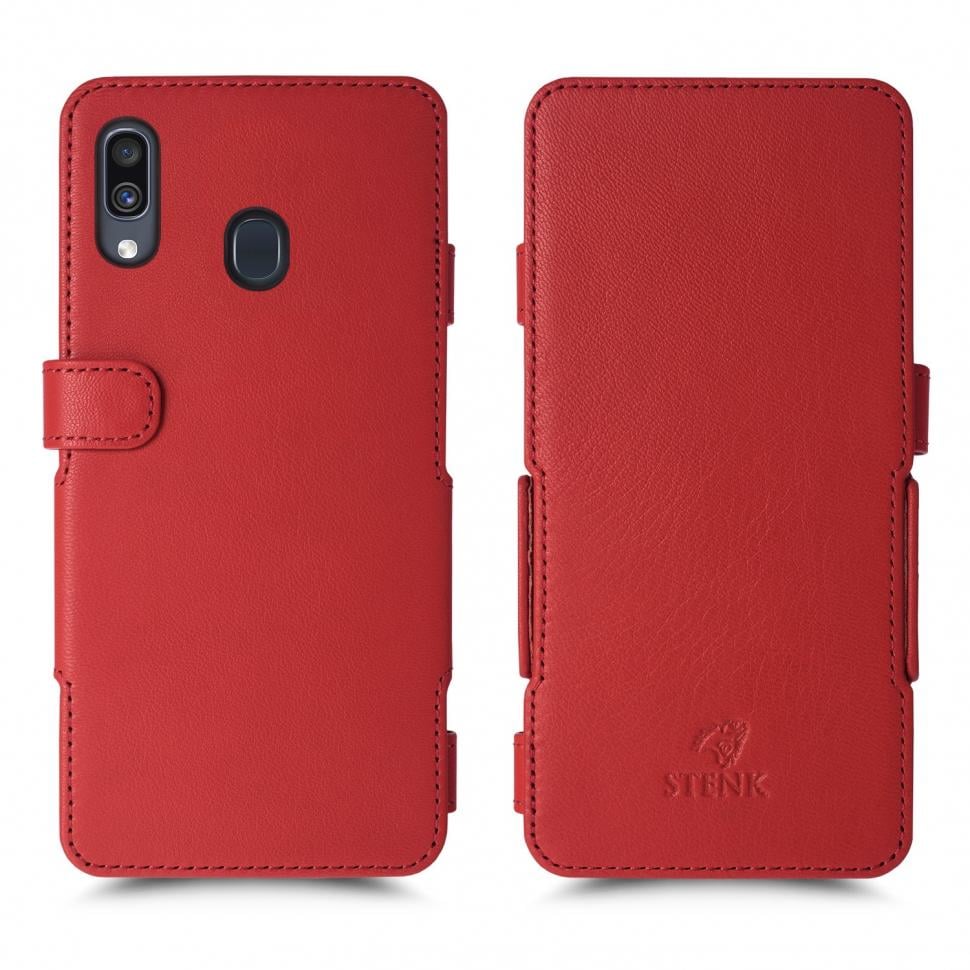 Чехол книжка Stenk Prime для Samsung Galaxy A30 Красный (62721)