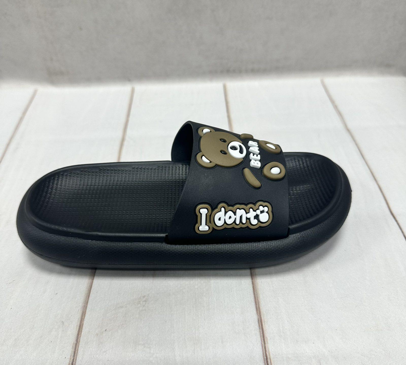Шлепанцы детские luck Line bear р. 30 20 см Черный (18209428)