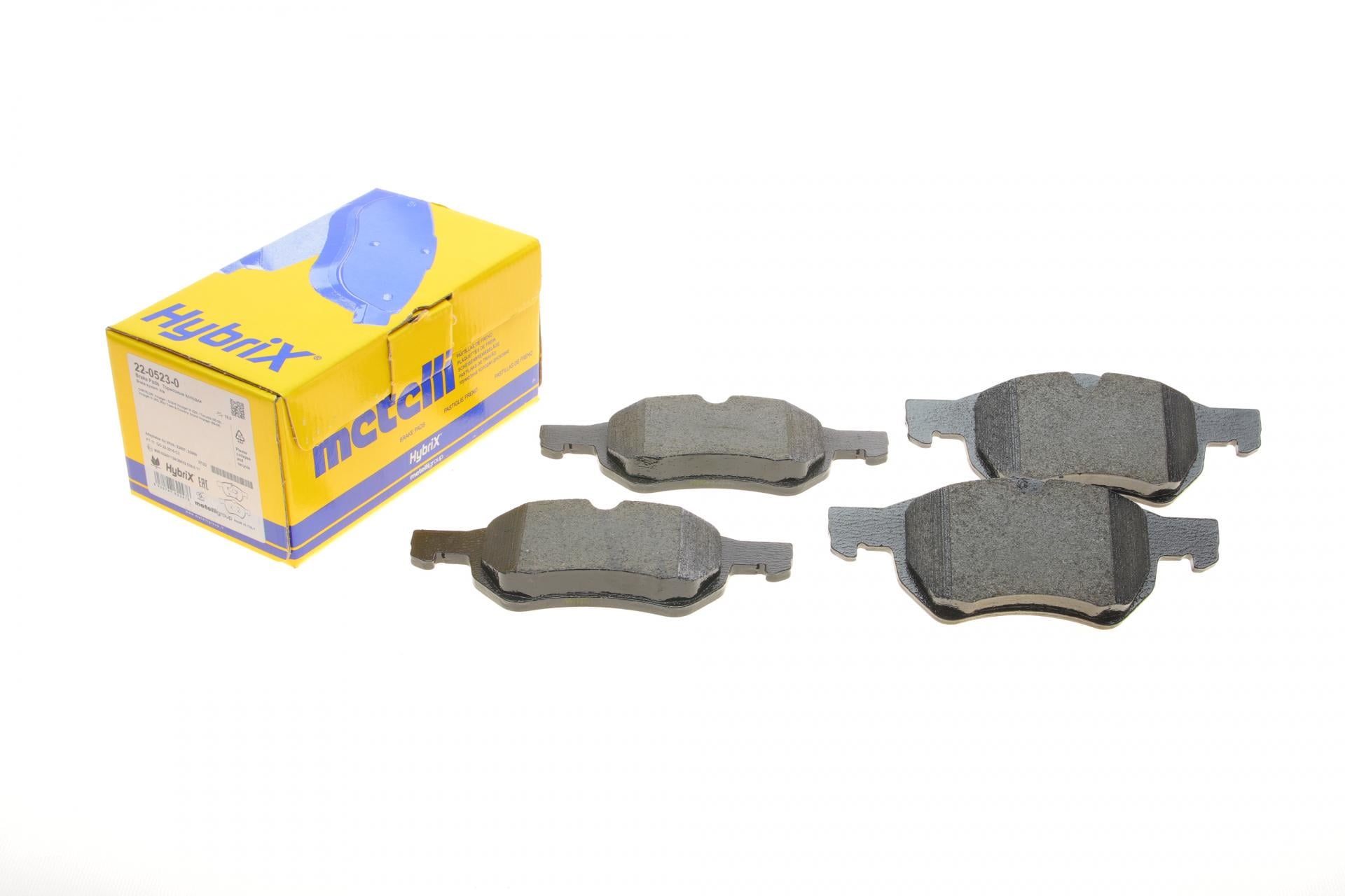 Колодки тормозные передние METELLI 22-0523-0 Сhrysler Voyager 2.0-3.8/2.5-2.8 CRD 95-08