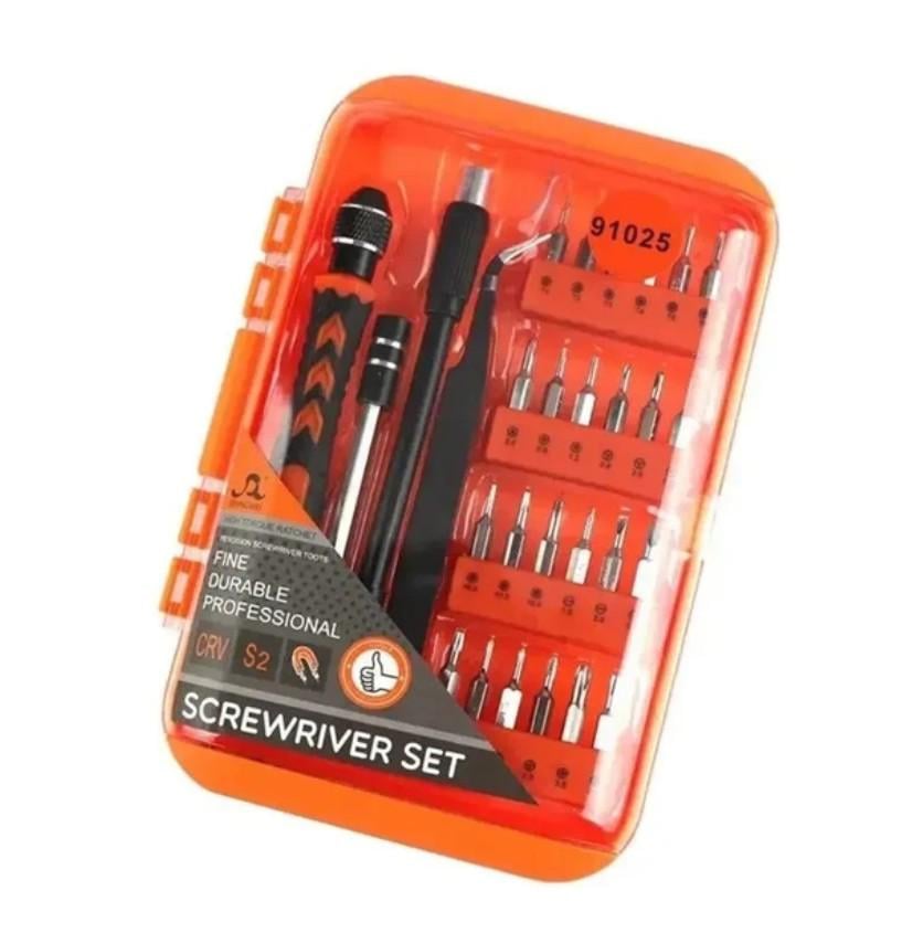 Набор отверток Screwdriver set 28в1 прецизионные с трещоткой в кейсе (192) Набор отверток Screwdriver set 28в1 прецизионные с трещоткой в кейсе (192)