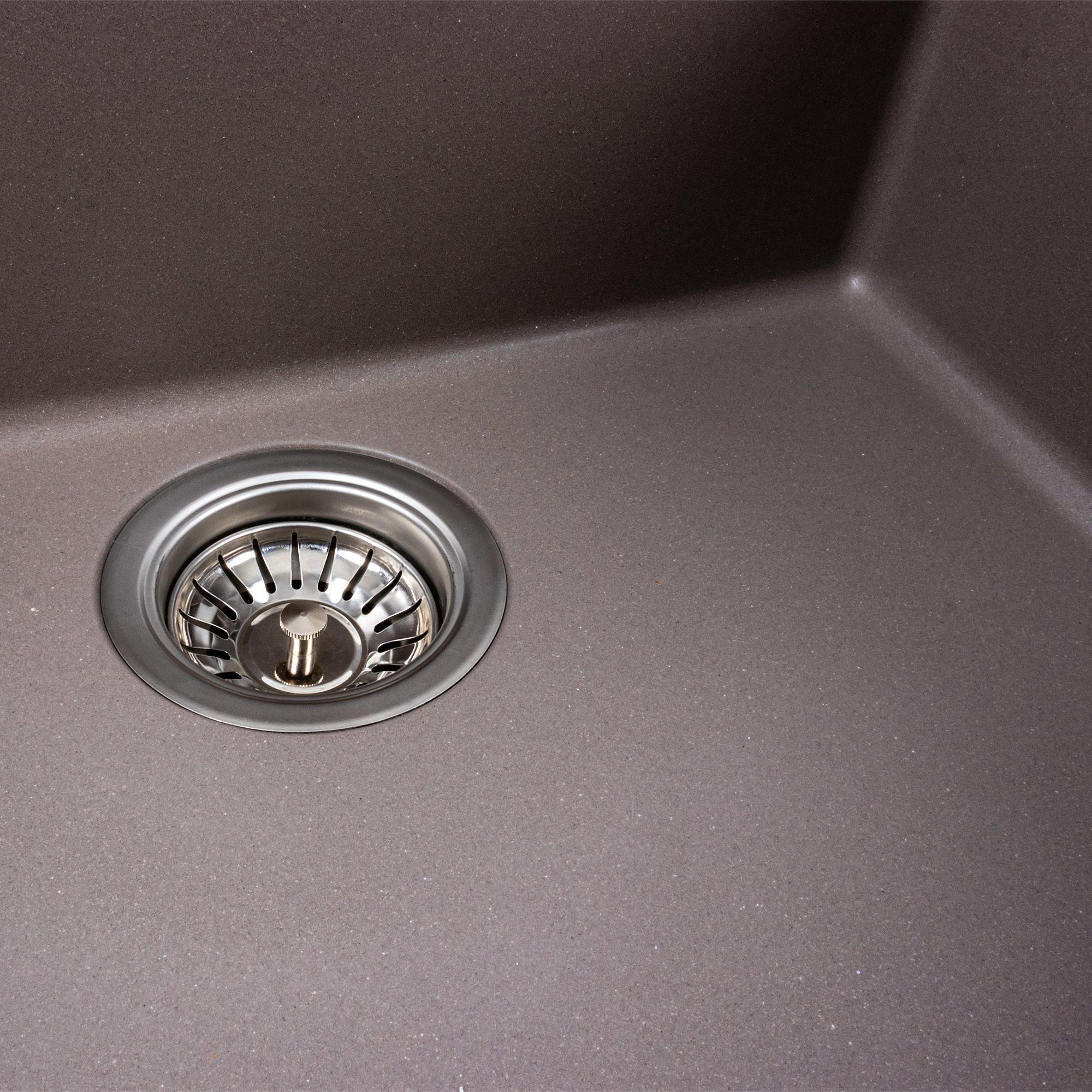 Мойка для кухни гранитная Platinum 5444 OASIS матовая Дюна - фото 5 Мойка для кухни гранитная Platinum 5444 OASIS матовая Дюна - фото 5