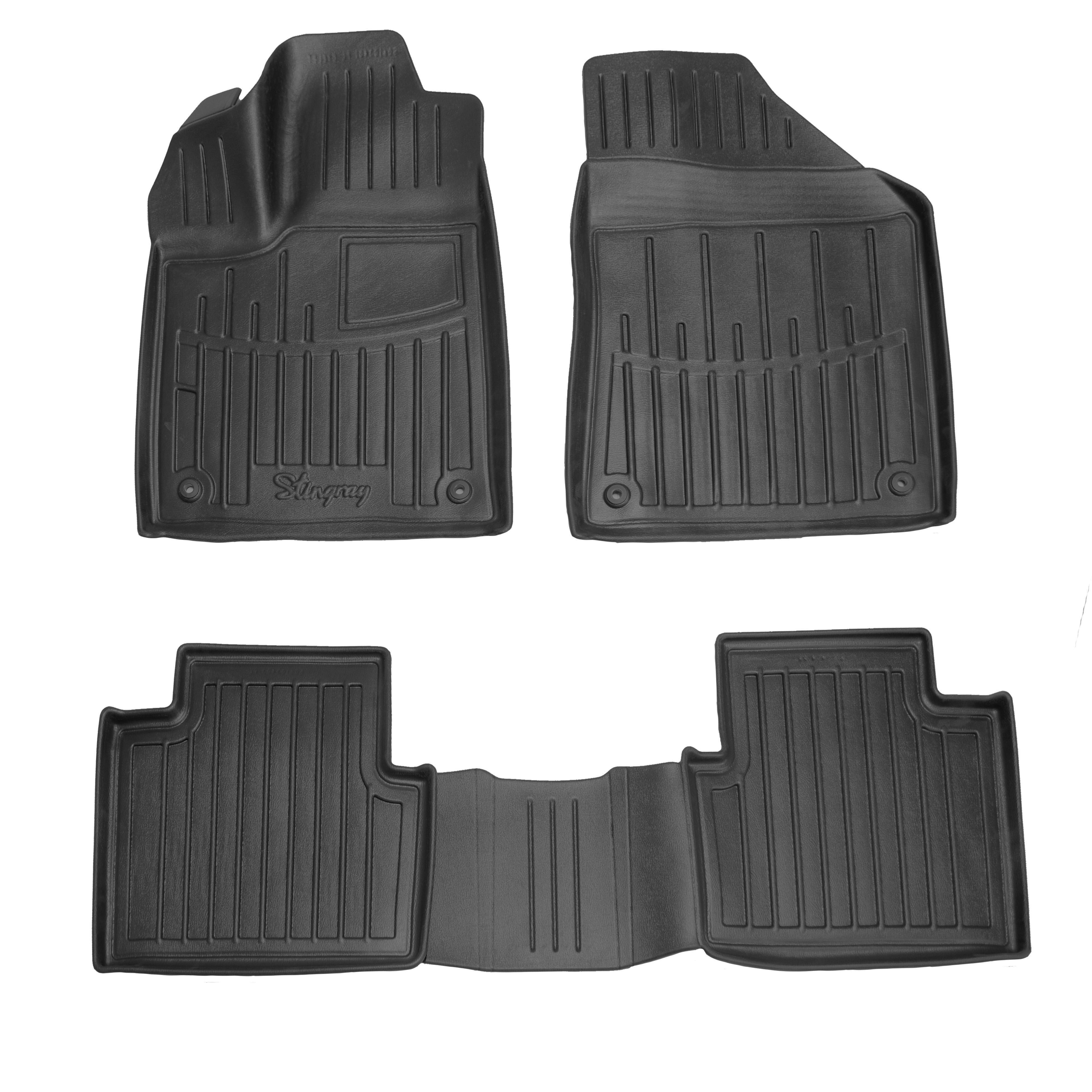 Килимки Stingray 3D для Chrysler 200 II 2014-2017 рр. поліуретан 4 шт. Чорний (158228)