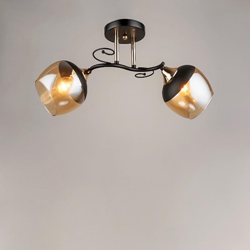 Люстра потолочная Light House SRS-16345/2 на две лампы Черный/Золото