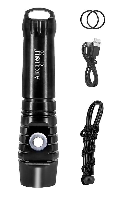 Ліхтар для підводного плавання ARCHON 1200 люмен з індикатором живлення