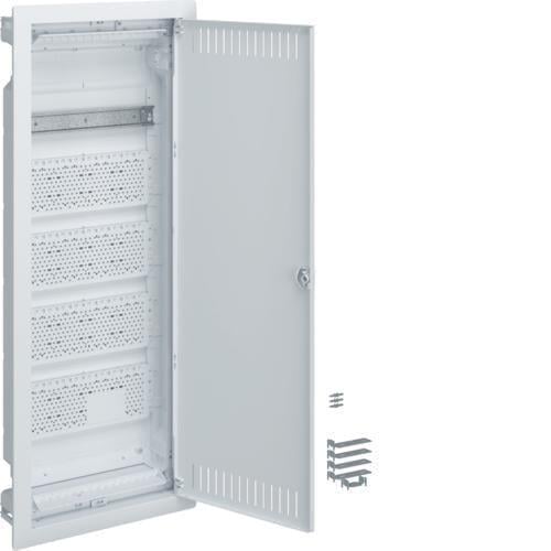 Распределительный щит VOLTA Hager 5 рядов металлический 348х880,5х94,5 мм IP30 встраиваемый мультимедийный (VU60NWB)