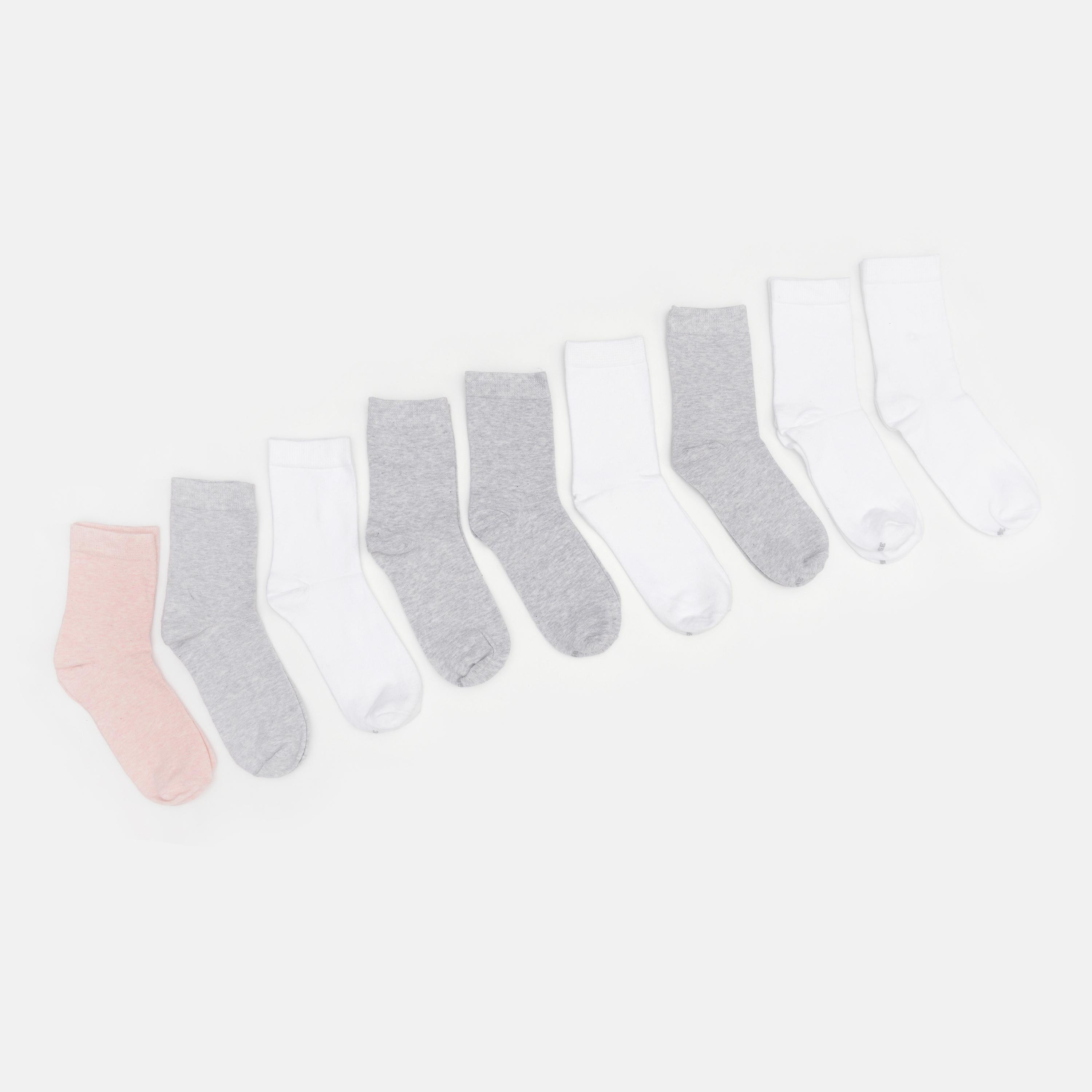 Шкарпетки C&A 9 пар р. 35-38 Білий/Сірий/Бежевий (14098547451)