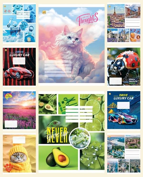 Зошити учнівські у лінійку Тетрада ТЕ42303 24 арк. 20 шт. в уп. (MTT-183959)