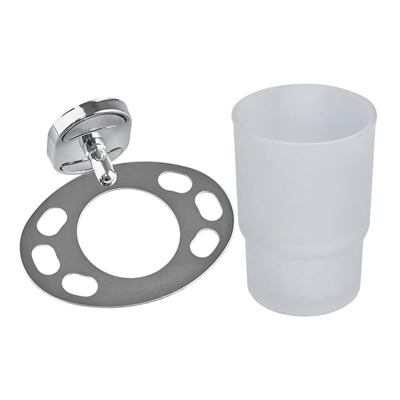 Стакан для зубных щеток Zerix AFB-0106-1 с подставкой настенный (ZX5057)