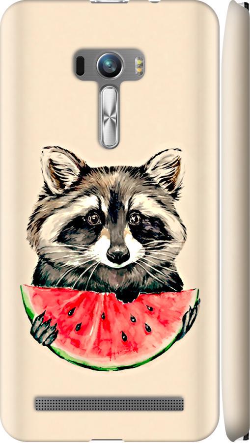 Чехол на Asus ZenFone Selfie ZD551KL Енотик с арбузом (4605m-116-42517) Чехол на Asus ZenFone Selfie ZD551KL Енотик с арбузом (4605m-116-42517)
