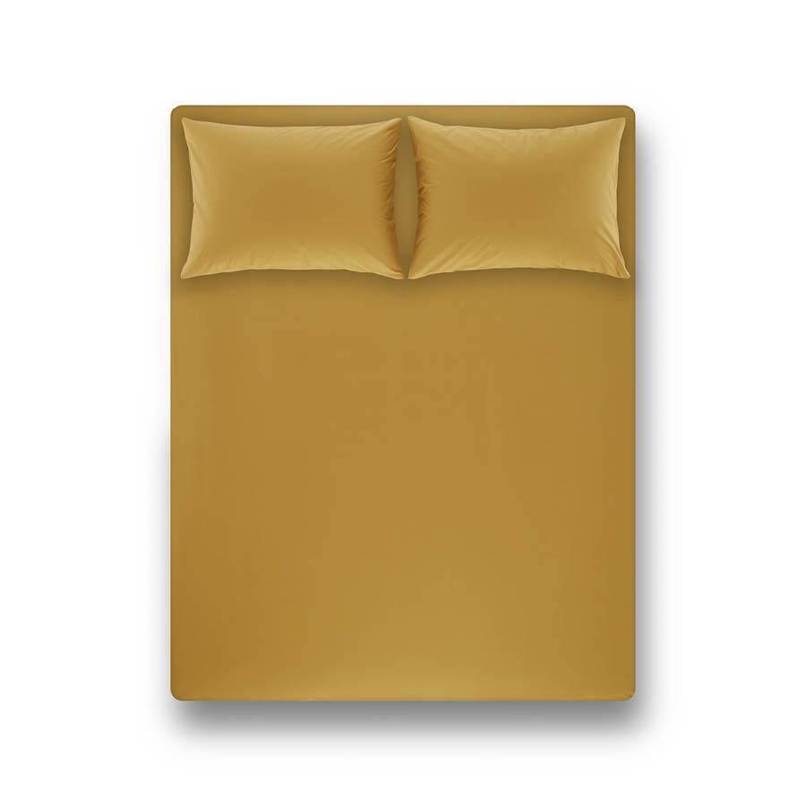 Простынь на резинке с наволочками Penelope Laura 160x200 см + 50x70 см х 2 шт. Болотный (12278522)