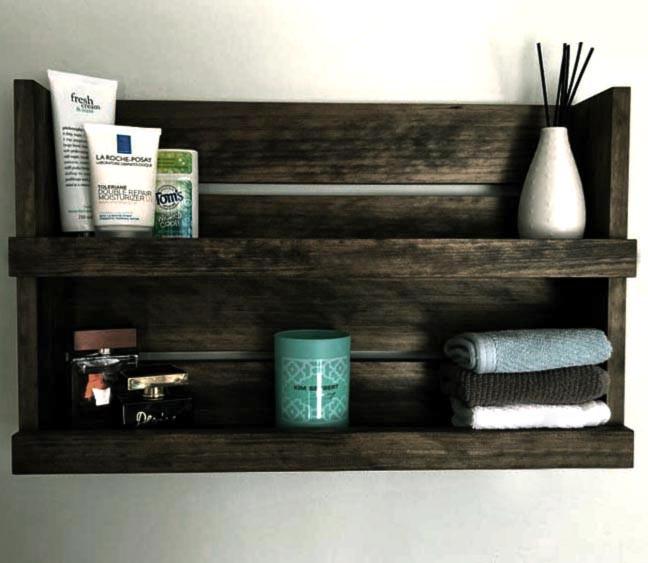 Полка для ванной из дерева Виттен 60 Мокко (ВНП/602110)