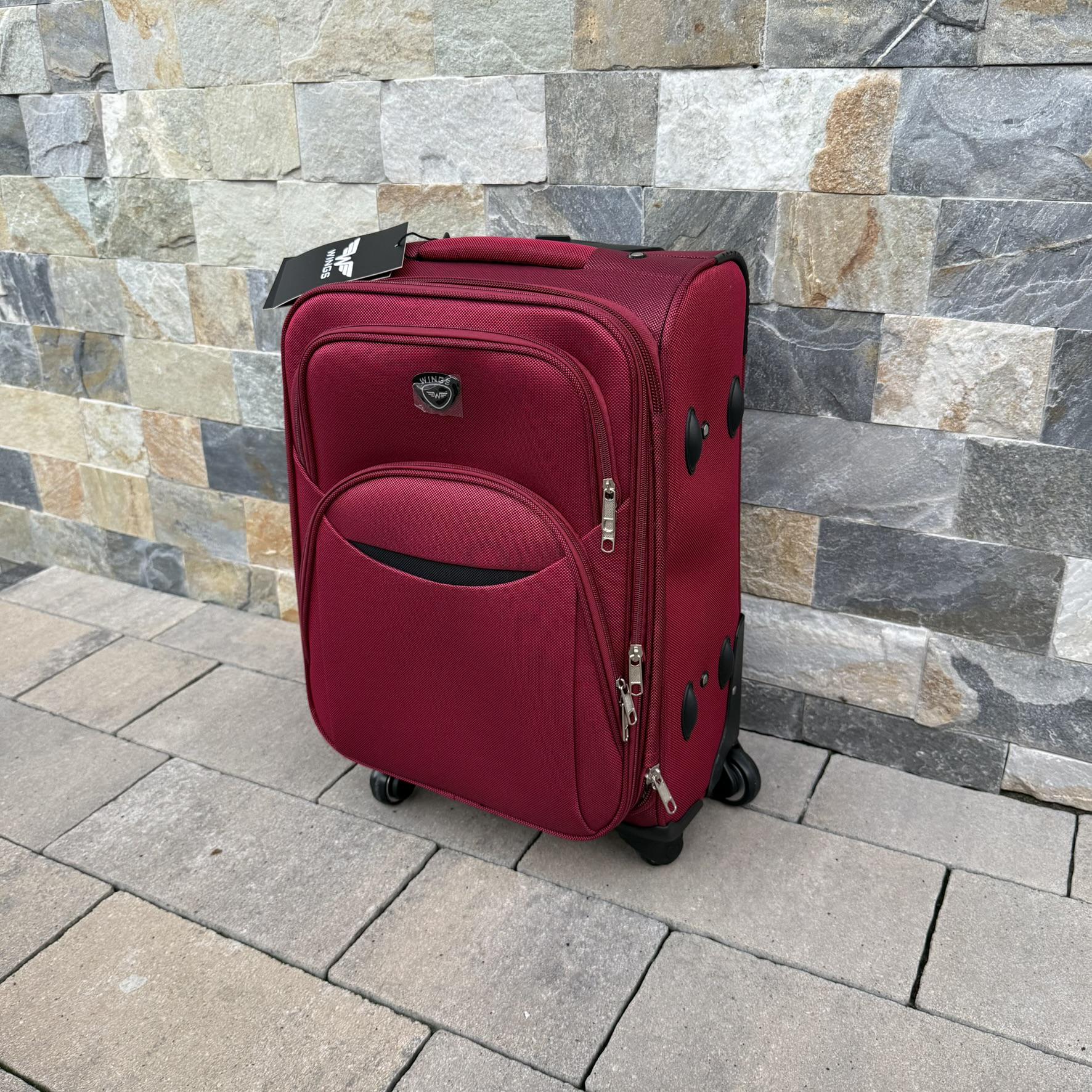Валіза тканинна на 4 колесах Wings 1708 S Бордовий (30631209) - фото 3 Валіза тканинна на 4 колесах Wings 1708 S Бордовий (30631209) - фото 3