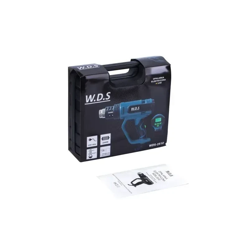 Фен будівельний Kraft&Dele WDS2510 з LCD дисплеєм і насадками 2200 Вт (1265) - фото 8 Фен будівельний Kraft&Dele WDS2510 з LCD дисплеєм і насадками 2200 Вт (1265) - фото 8