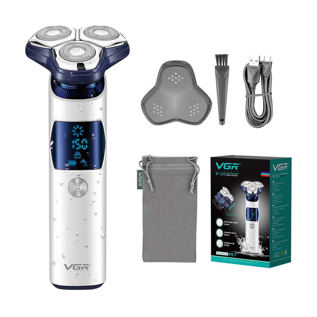 Бритва електрична акумуляторна Білий (GR-04635)