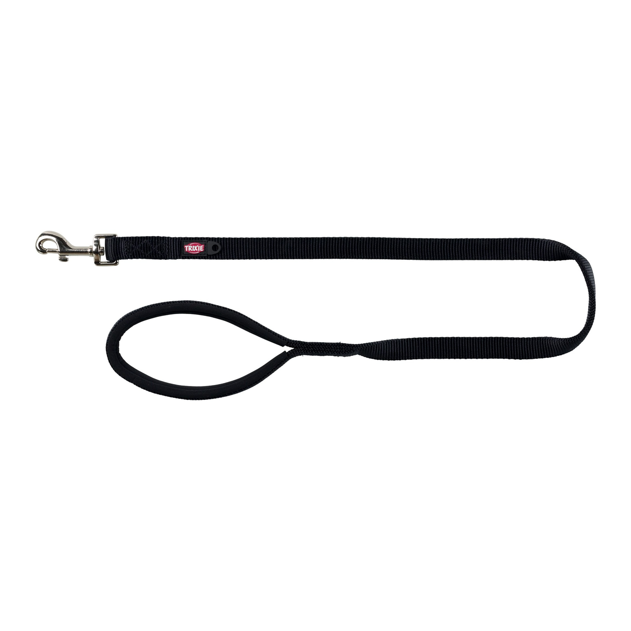 Поводок Trixie кожаный 1 м 8 мм Черный