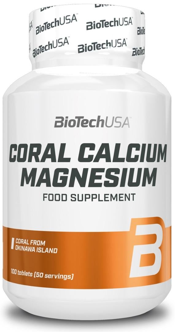 Мультиминералы для спорта BioTechUSA Coral Calcium-Magnesium 100 Tabs