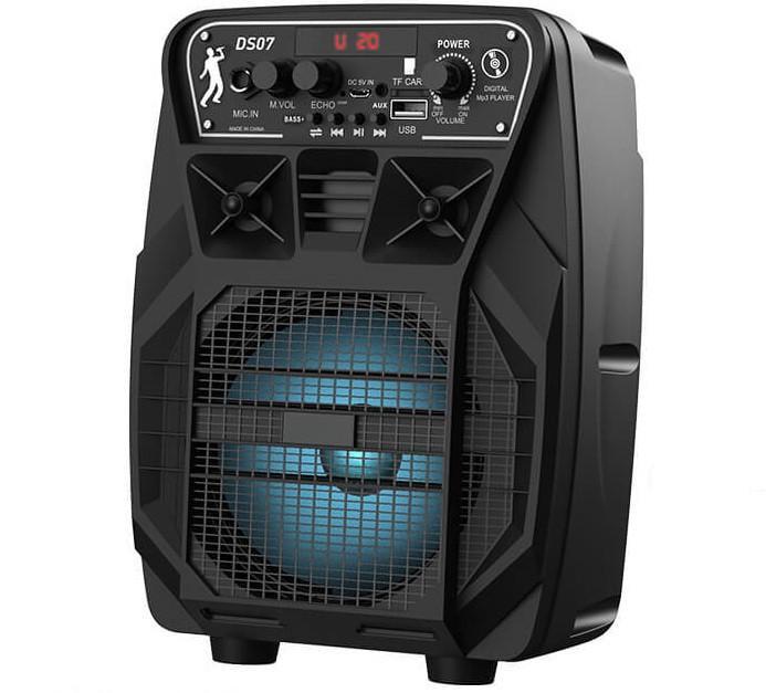 Портативная Bluetooth колонка HOCO DS07 с микрофоном 8Вт 1800мАч черная