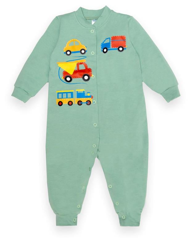 Комбинезон детский хлопковый для мальчика Gabbi КВ-22-2-31 80 см Зеленый (13314) Комбинезон детский хлопковый для мальчика Gabbi КВ-22-2-31 80 см Зеленый (13314)