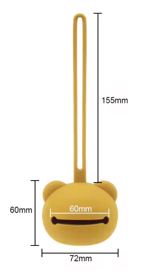 Силиконовый держатель соски Мишка - фото 3 Силиконовый держатель соски Мишка - фото 3