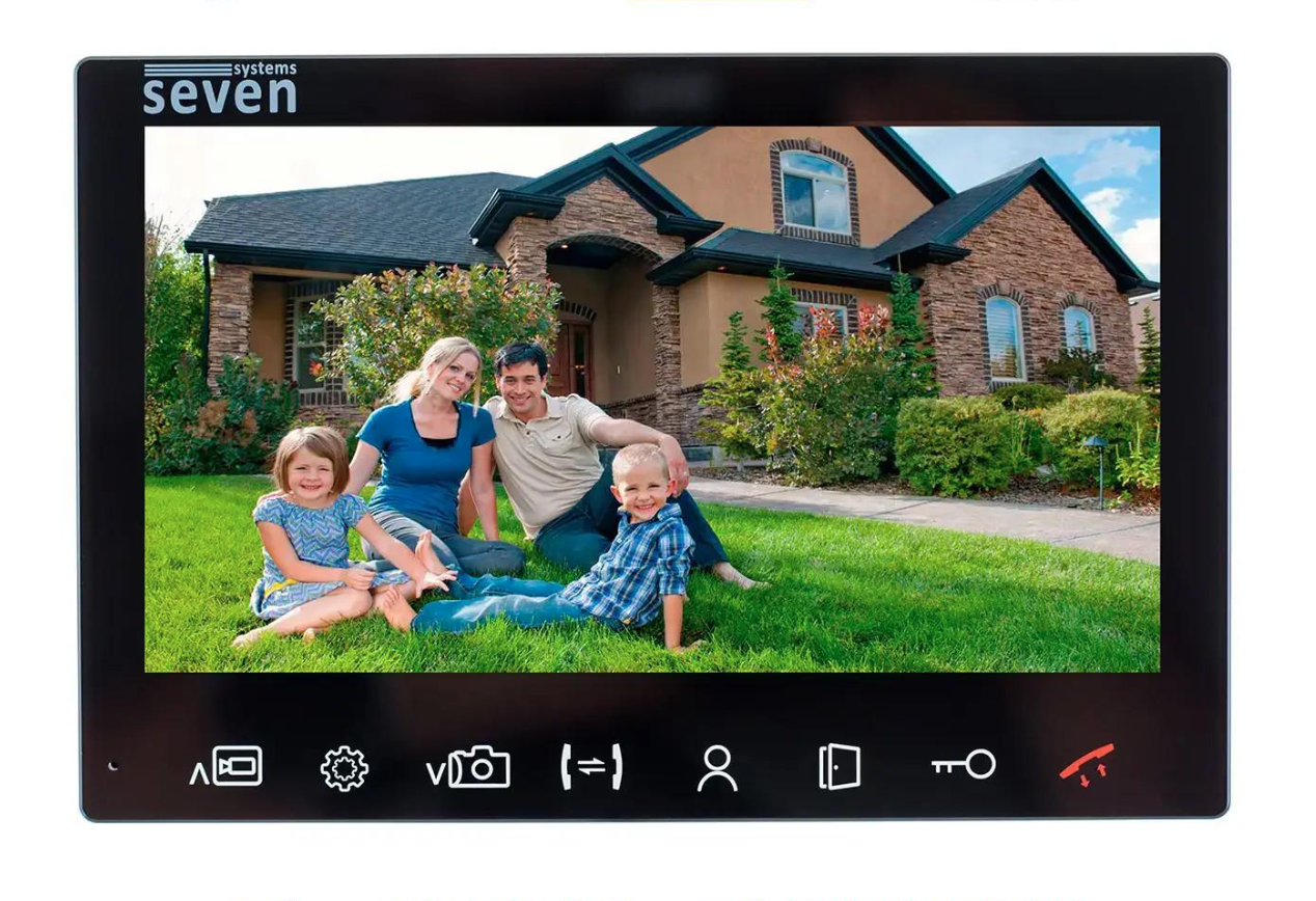 Відеодомофон SEVEN DP–7575 FHD IPS 7" Black (25198607) Відеодомофон SEVEN DP–7575 FHD IPS 7" Black (25198607)