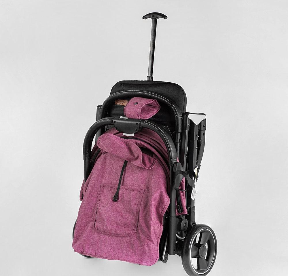 Коляска прогулочная Joy Comfort L-30201 со стальной рамой/футкавером/подстаканником Фиолетовый (23867913) - фото 5 Коляска прогулочная Joy Comfort L-30201 со стальной рамой/футкавером/подстаканником Фиолетовый (23867913) - фото 5