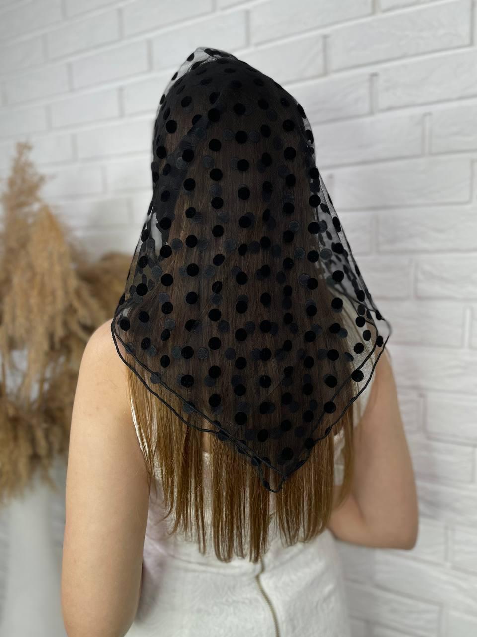 Палантин на голову в церковь Specialday Черный