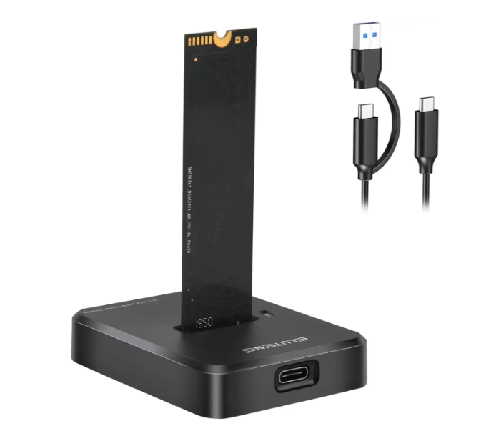 Док-станция ELUTENG M.2 NVMe и SATA на USB-C адаптер для SSD M.2 на USB Type-C двухпротоковый корпус для накопителей (3163262110)