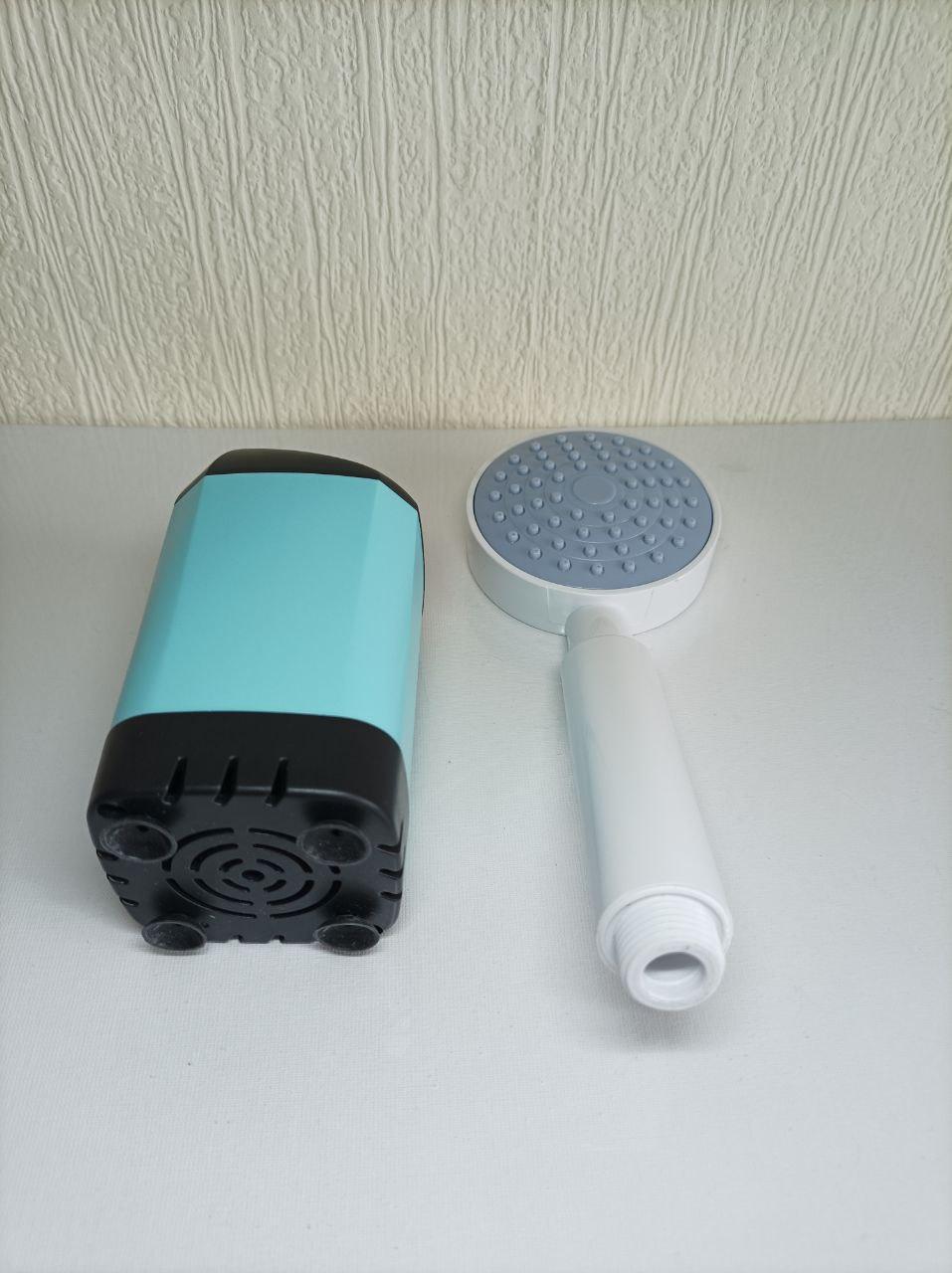 Душ портативный на Li-ion аккумуляторе 4400 мАч базовый комплект Бирюзовый (1771823805) - фото 7 Душ портативный на Li-ion аккумуляторе 4400 мАч базовый комплект Бирюзовый (1771823805) - фото 7