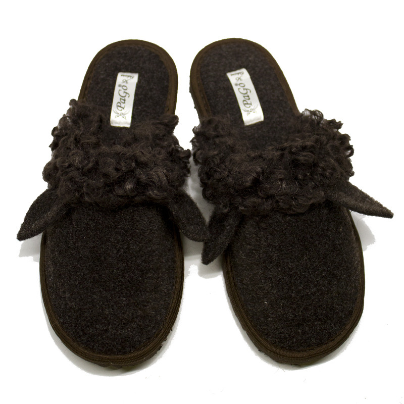 Тапки домашние PaGo Барашек 41 Коричневый