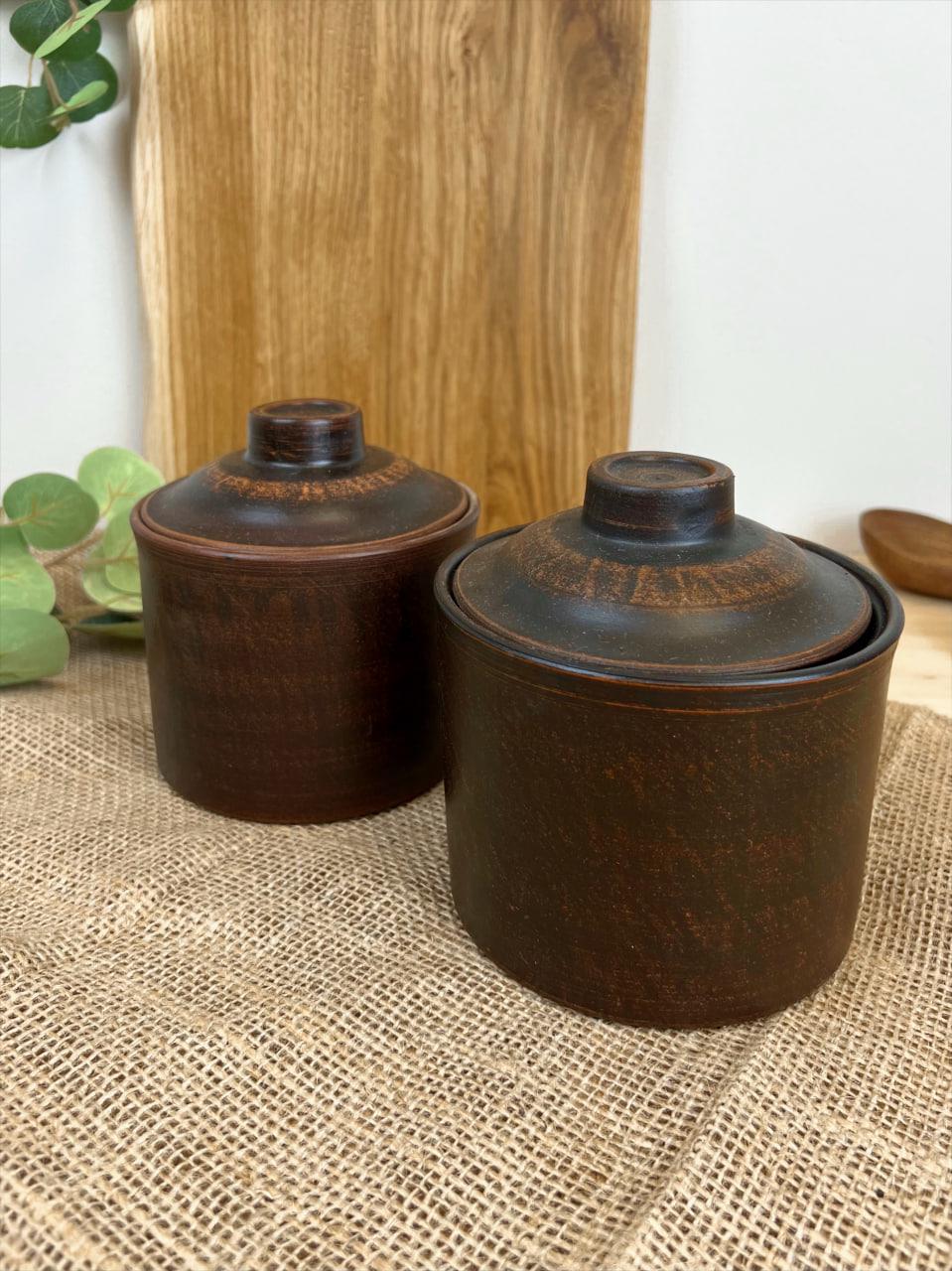 Набір для спецій керамічний гладкий глиняний 0,7 л (3003-30)