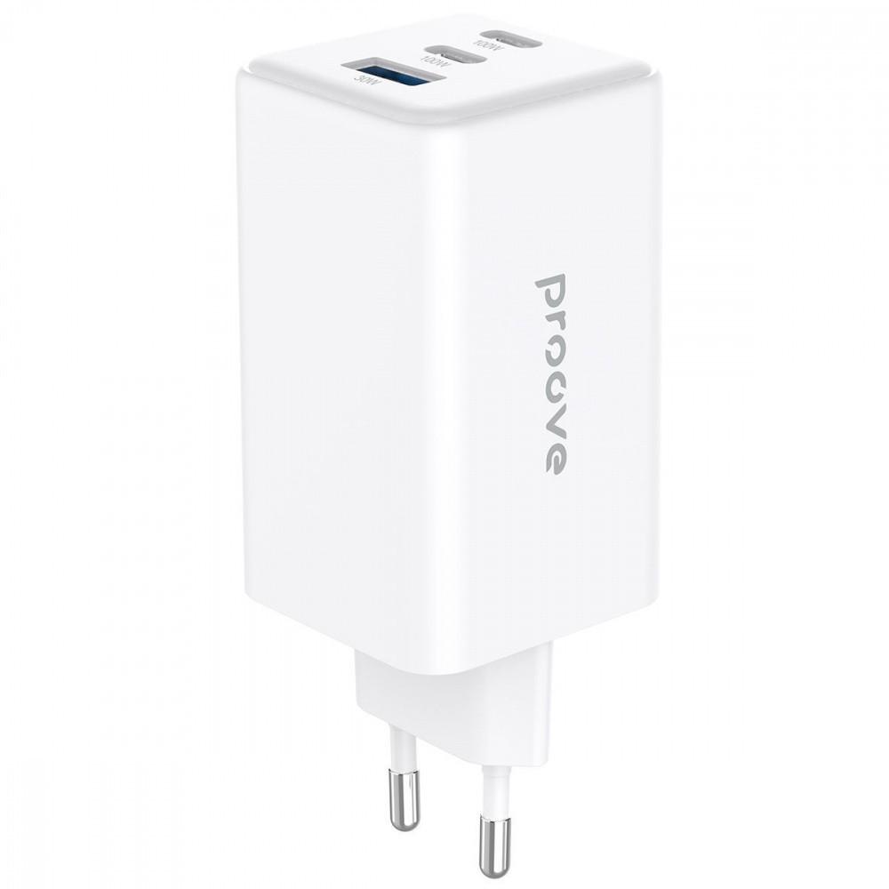 Зарядное устройство Proove Pocket GaN Max 100 W 2Type-C/USB White Зарядное устройство Proove Pocket GaN Max 100 W 2Type-C/USB White