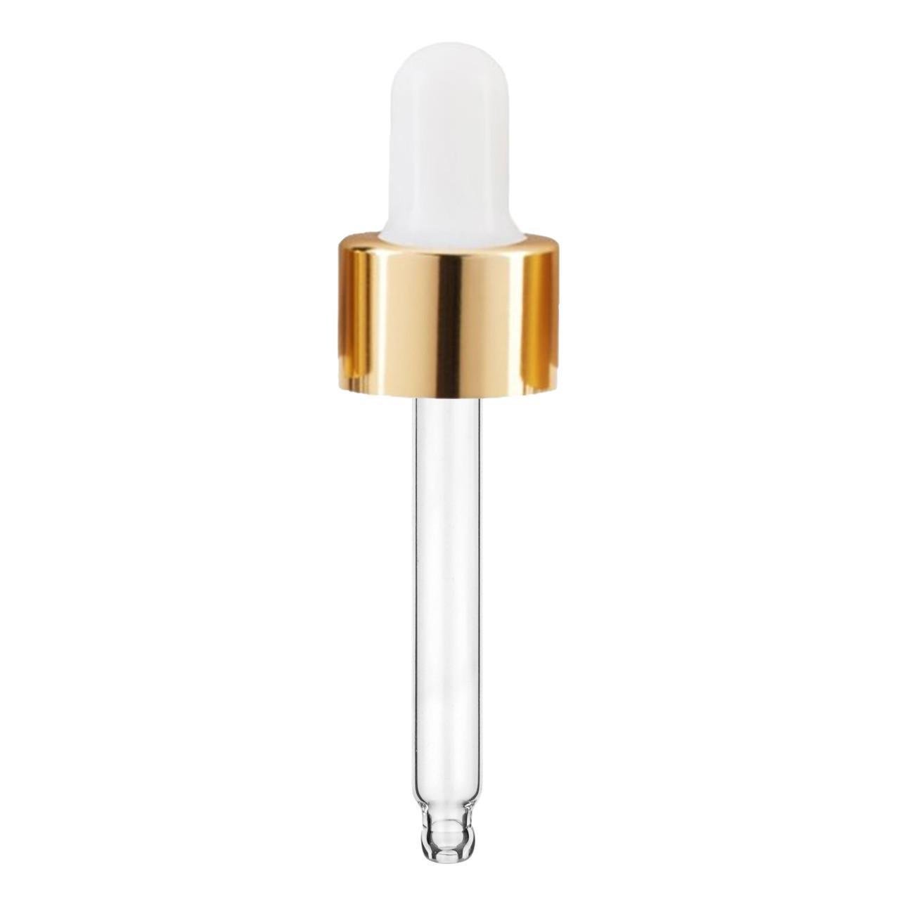 Піпетка косметична 15 мл d 18 мм Біло-золотистий (2526601309)