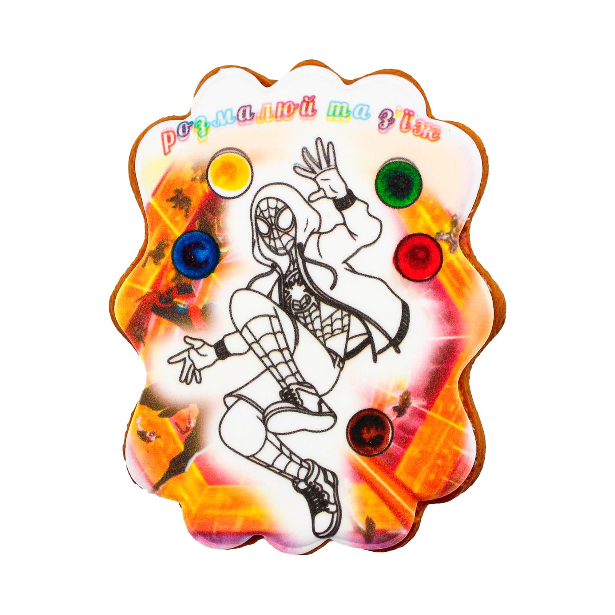 Пряник-раскраска с подложкой Крафт Печиво Spider-man 85 г