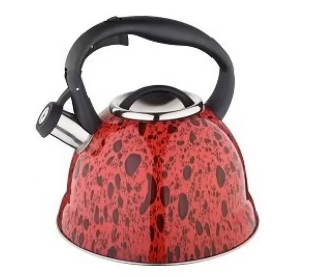 Чайник зі свистком Edenberg EB-1990 з нержавіючої сталі для індукційних плит 3 л Червоний (2530556542) - фото 3 Чайник зі свистком Edenberg EB-1990 з нержавіючої сталі для індукційних плит 3 л Червоний (2530556542) - фото 3