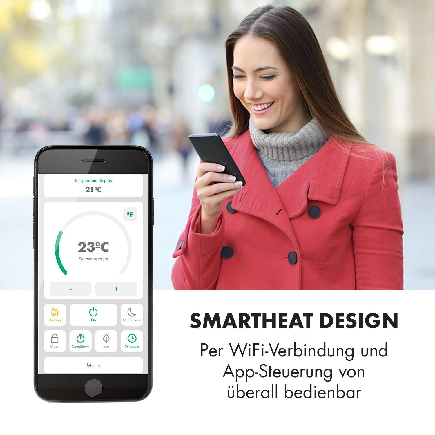 Обогреватель конвекторный KLARSTEIN Bornholm Smart WiFi 2000 Вт (10034390) - фото 3