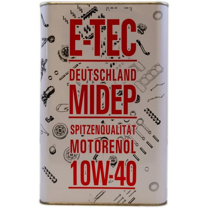 Моторна олива автомобільна E-TEC Midep ASM 10W-40 4 л 5332 (26360)