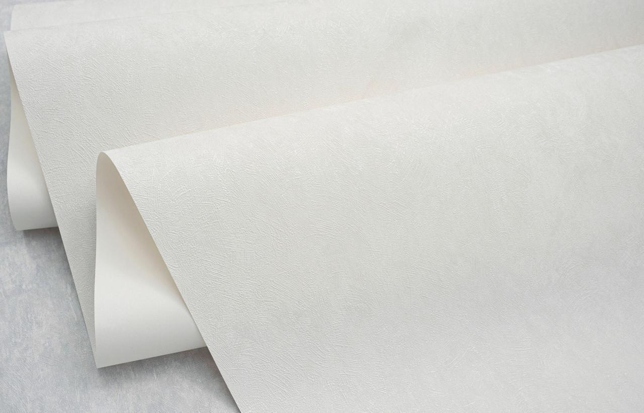 Обои флизелиновые SINTRA Flora UNI 448403 Фон винил горячего тиснения 1,06х10,05 м Белый