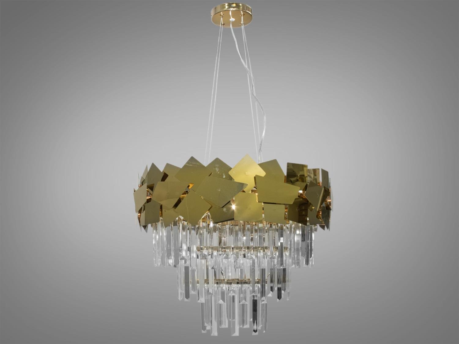 Люстра сучасна кришталева Diasha 82211/500G Золотий
