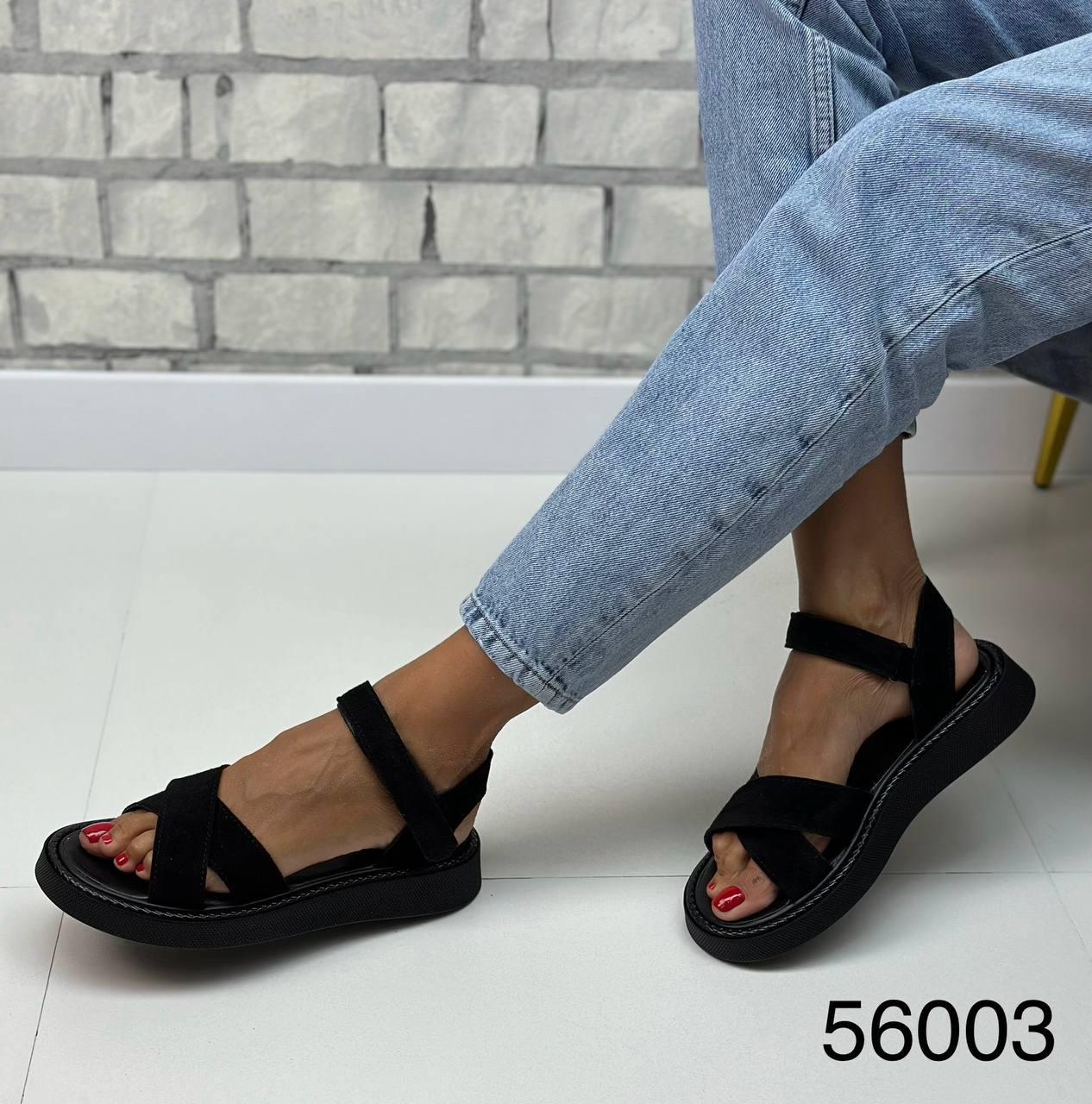 Босоножки женские премиум р. 36 Черный (56003) - фото 6 Босоножки женские премиум р. 36 Черный (56003) - фото 6