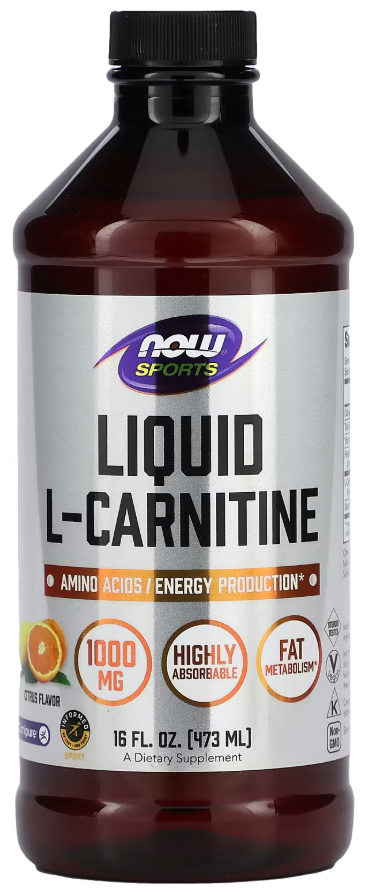 Карнітин рідкий L NOW Foods L-Carnitine Liquid Цитрус 473 мл
