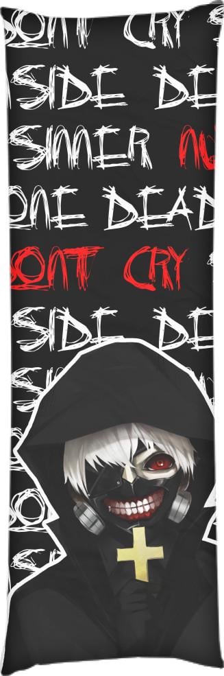 Подушка дакимакура Tokyo Ghoul Black 60x180 см (14107249)