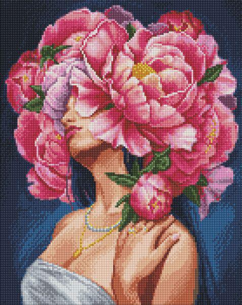 Алмазная мозаика без подрамника Ideyka Нежность и грация с голограммными стразами AB 40x50 см (Id-AMC20140)