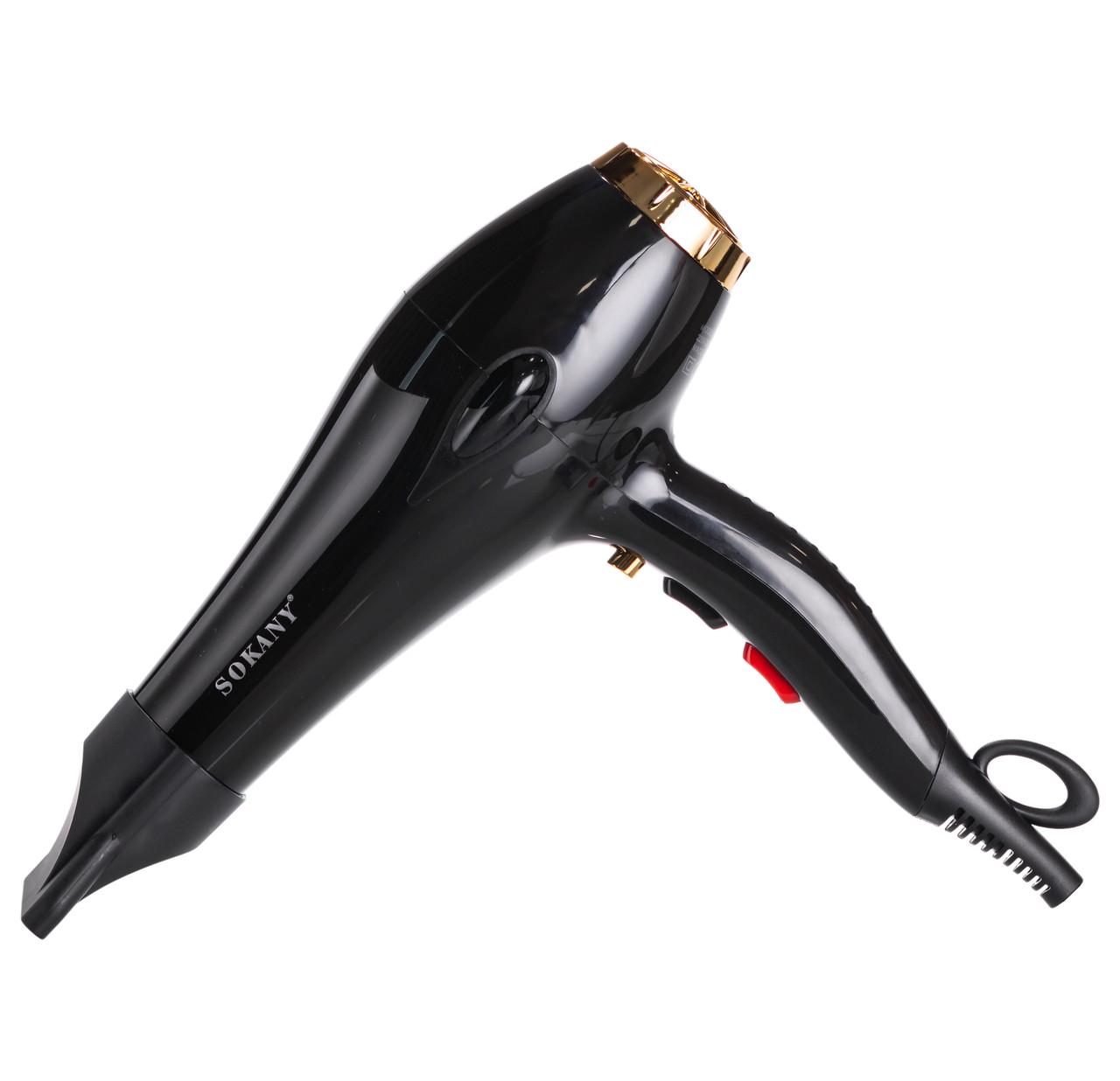 Фен для волос Sokany SK-2213 с диффузором и концентратором 2600 Вт (7412) - фото 4