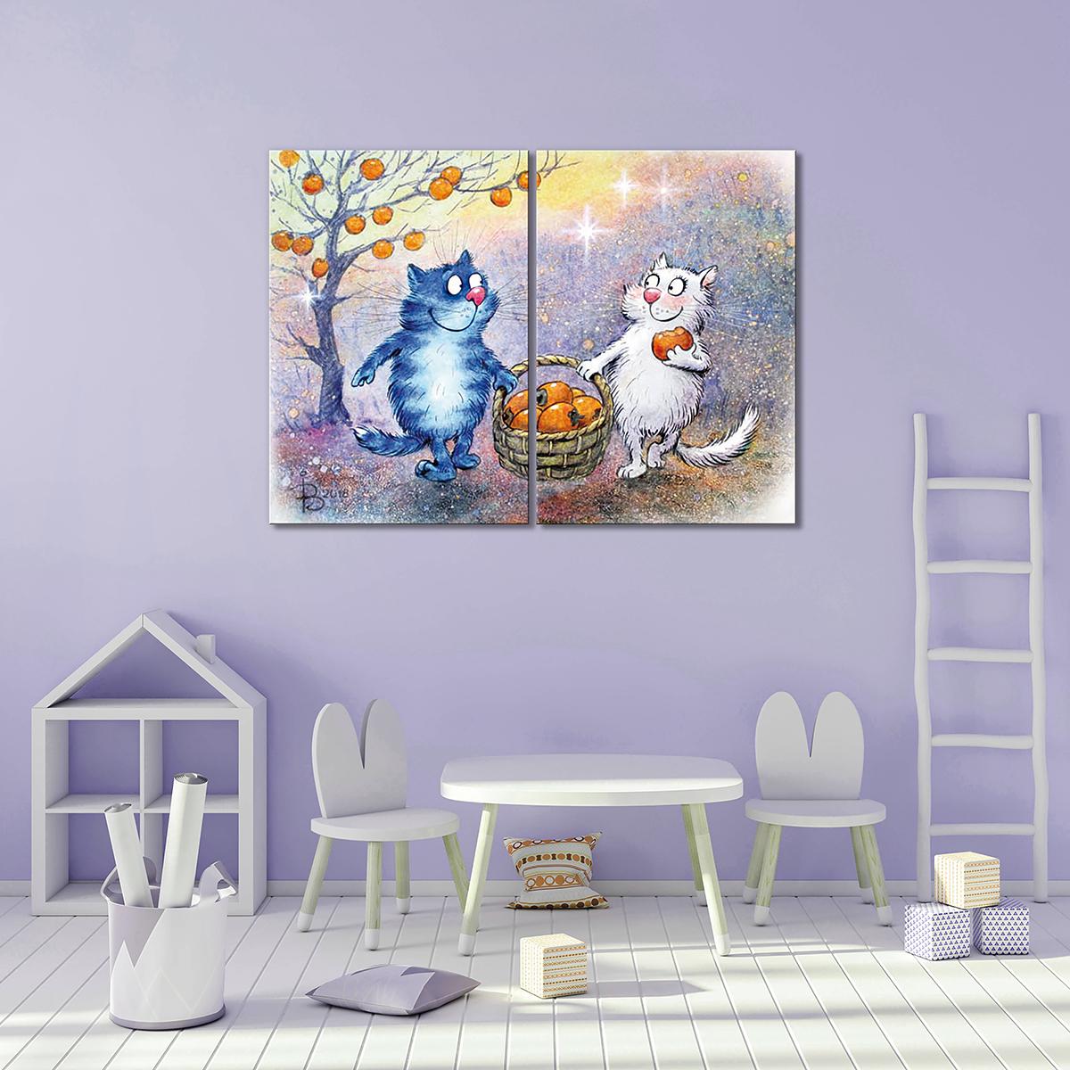 Модульная картина Хурма 2 модуля 40х60 см