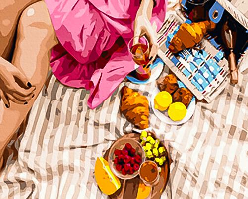 Картина по номерам Brushme Вкусности на пикник 48x60 см (BS38488L)