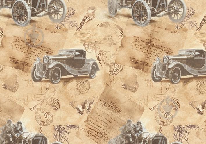 Обои Lanita виниловые на флизелиновой основе СШТ Авто декор 1-1150 бежево-коричневый (1,06х10,05м.)