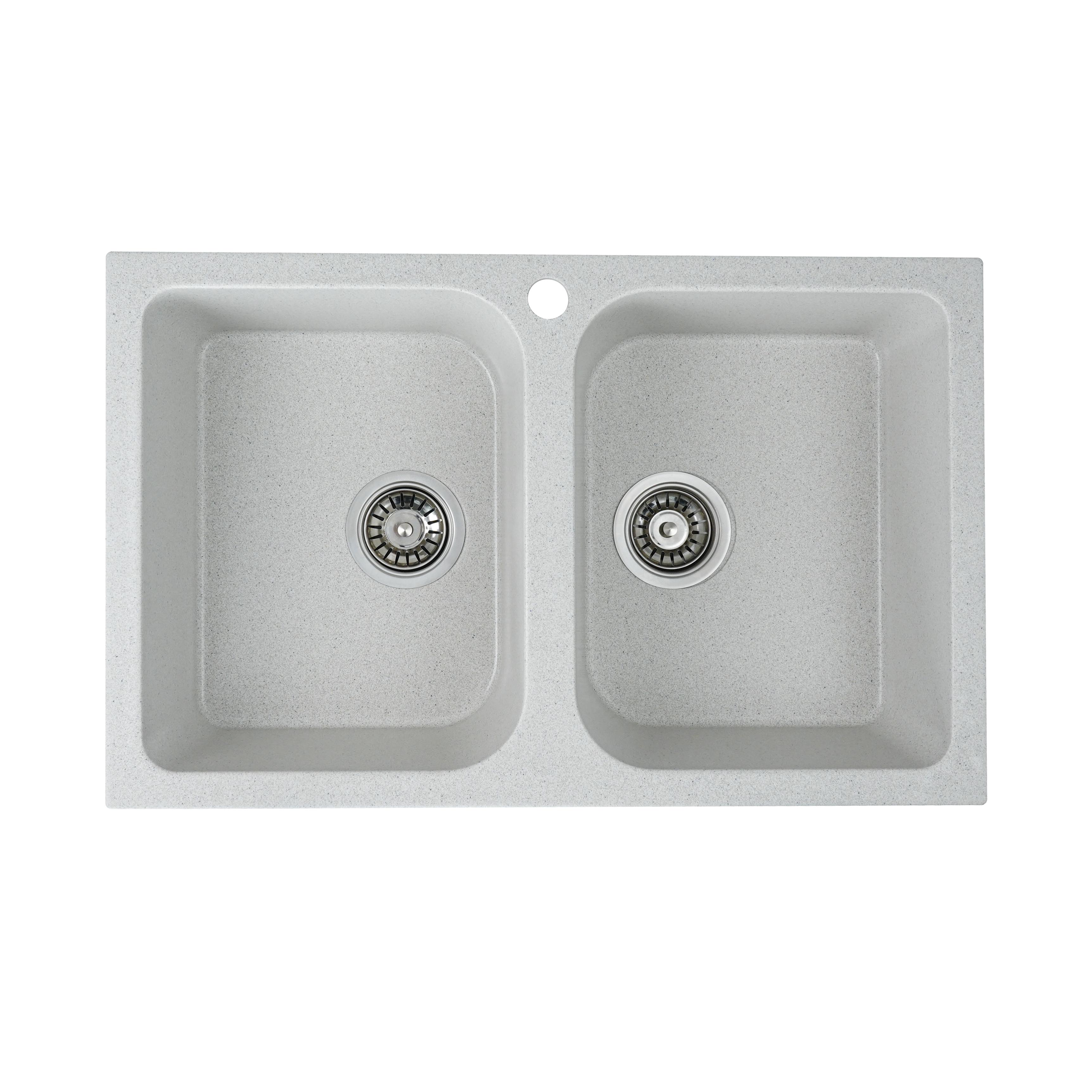 Мойка для кухни Platinum 7648W Twin Белый