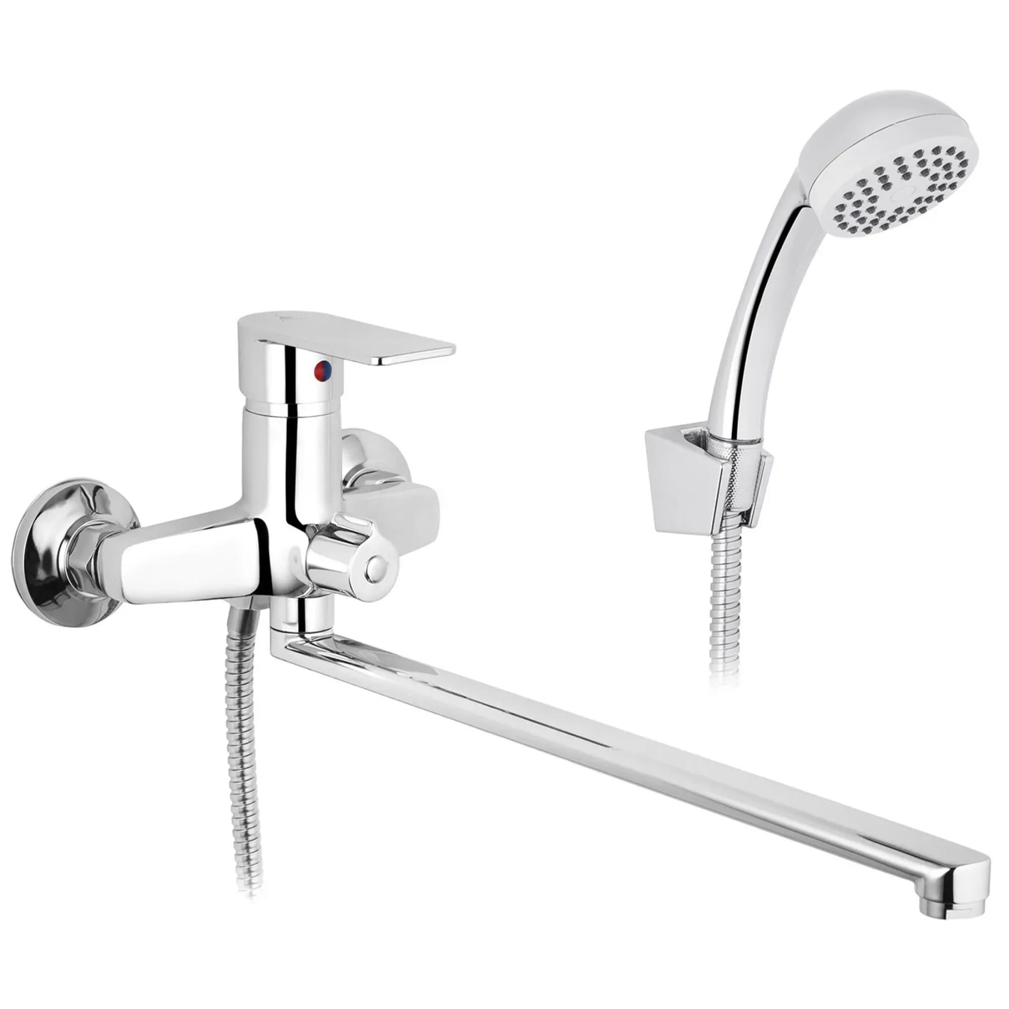 Змішувач для ванни Agua Merida C071 одноважільний з ручною лійкою Хром (CV035427)