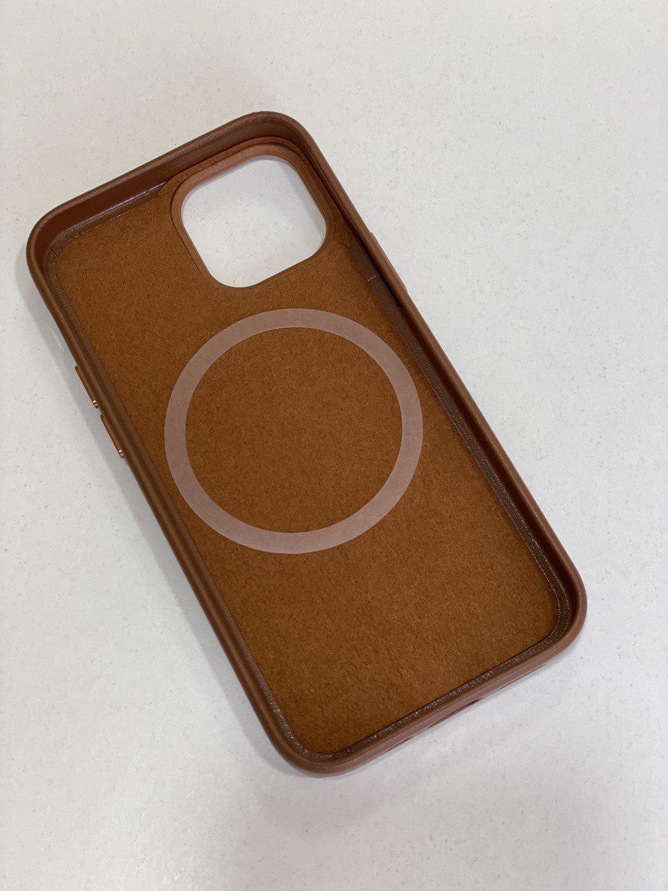 Чохол для iPhone 13 mini / Case with MagSave / Eco leather / коричневий - фото 2