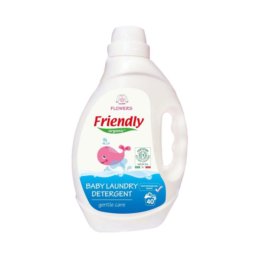 Пральний порошок рідкий Friendly Organic квіти органічний 40 прань 2000 мл (1076305055)